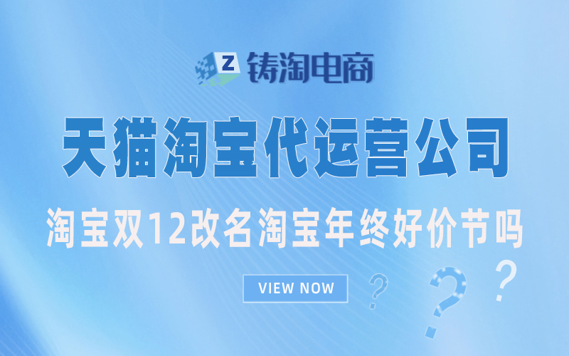 杭州代运营公司-淘宝双12改名淘宝年终好价节吗