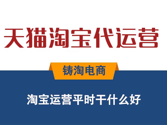 杭州铸淘网络科技有限公司-淘宝运营平时干什么好？